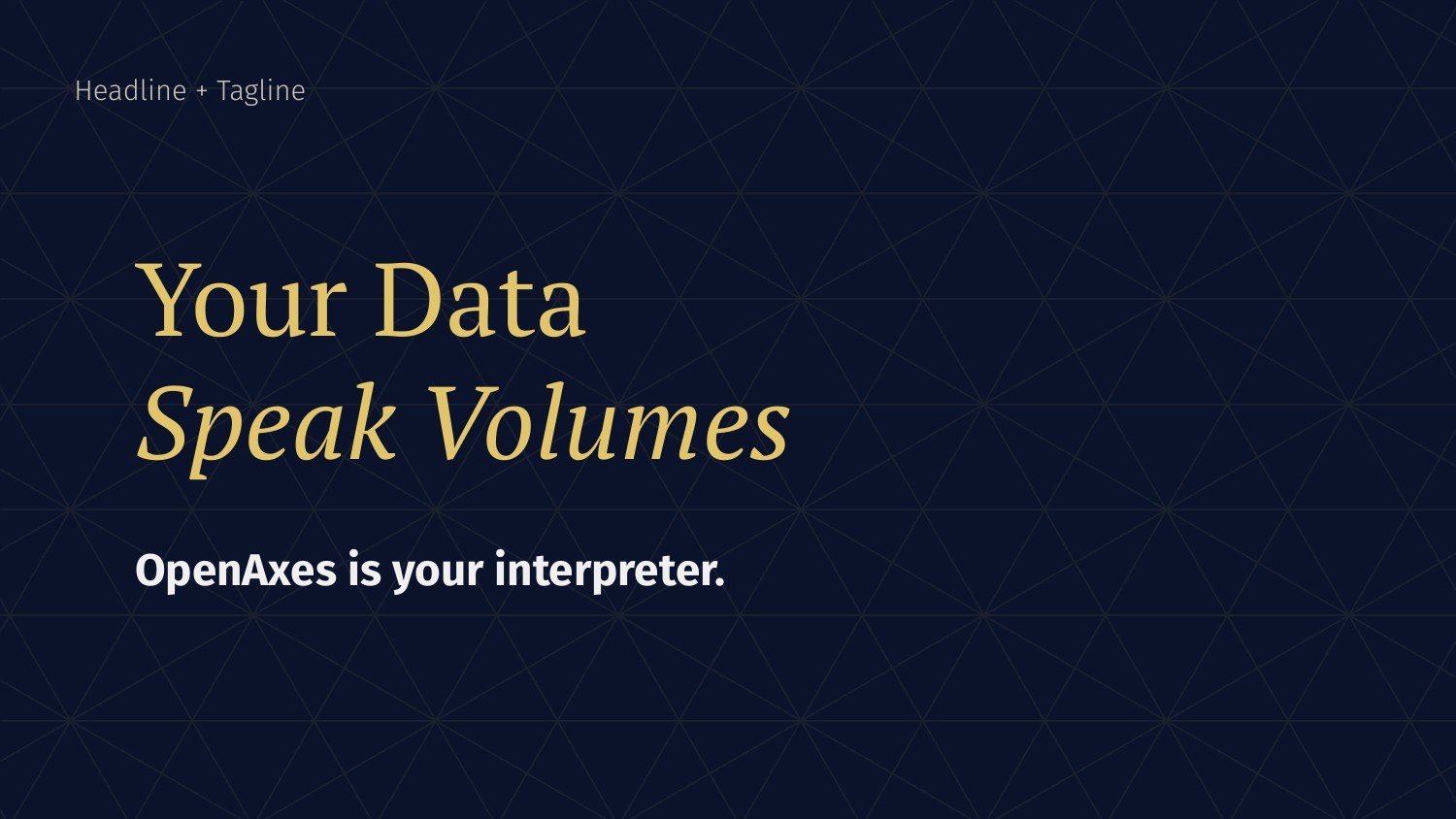 OpenAxes work
