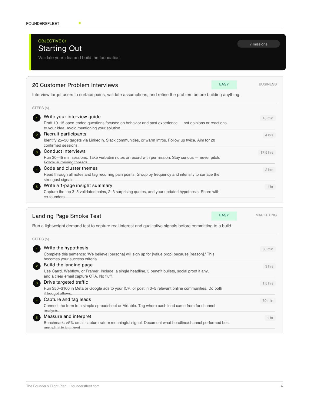 Objective and mission page